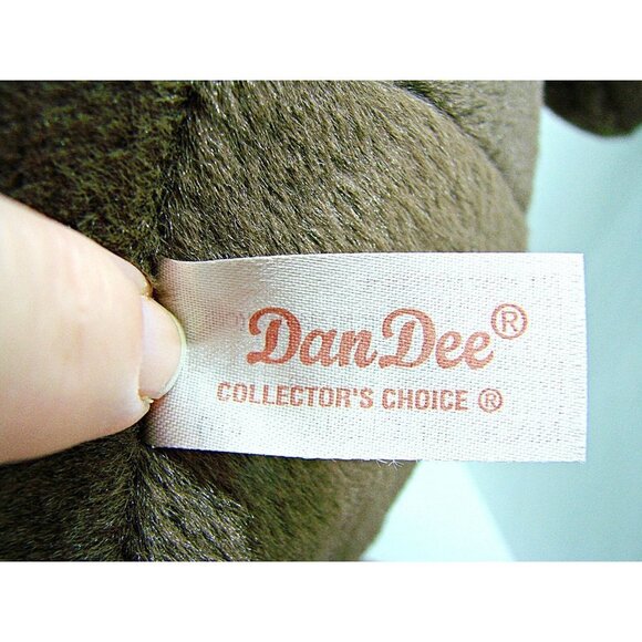 Dan Dee Collectors Choice Stuffed Plush Toy Bull Dog Collar 12" Tall Brown Tan - Picture 11 of 12